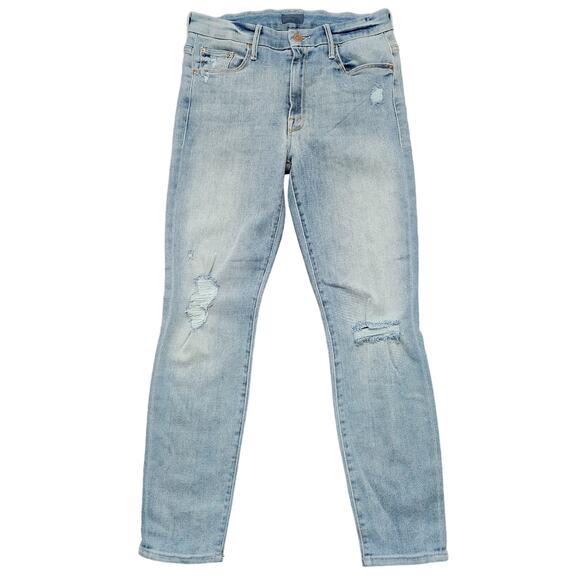 Mother Denim - Mother The High Waisted Looker Crop Chatterbox Jeans Size 28